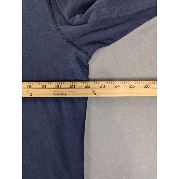 Even Tide Henley Shirt Large Men's Long Sleeve T-Shirt 100% Cotton Tee Navy - Picture 5 of 10